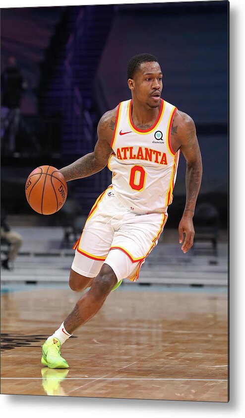 Nba Pro Basketball Metal Print featuring the photograph Atlanta Hawks v Charlotte Hornets by Brock Williams-Smith