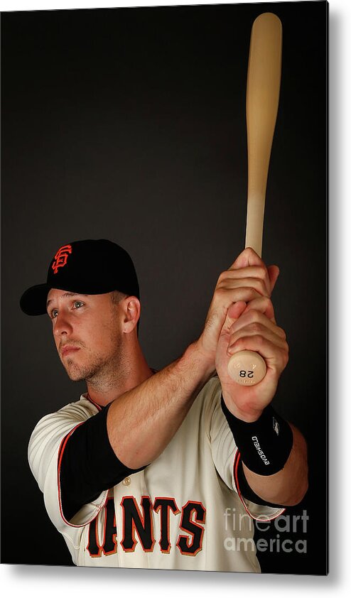 Media Day Metal Print featuring the photograph Buster Posey #3 by Christian Petersen