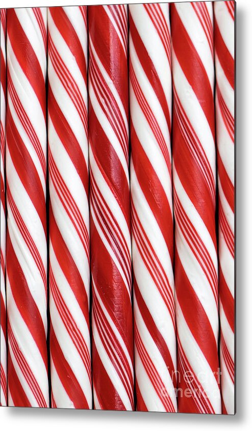 Candy Metal Print featuring the photograph Candy Canes #3 by Vivian Krug Cotton