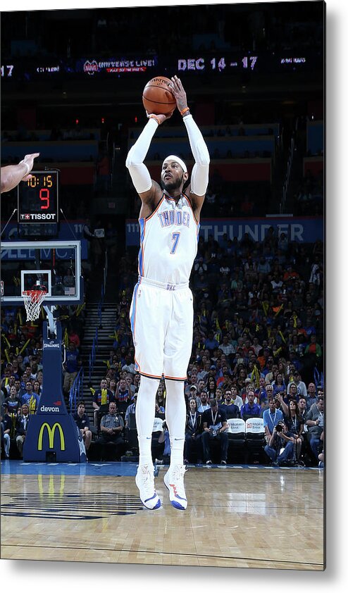 Carmelo Anthony Metal Print featuring the photograph Carmelo Anthony #3 by Layne Murdoch