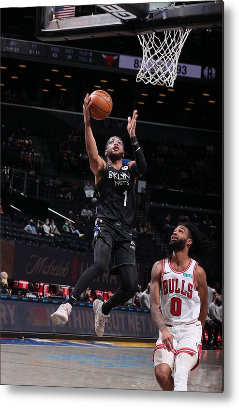Bruce Brown Metal Print featuring the photograph Chicago Bulls v Brooklyn Nets #3 by Nathaniel S. Butler