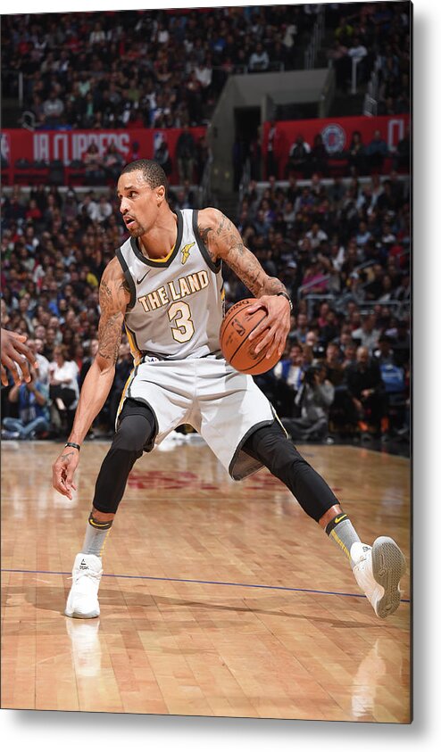Nba Pro Basketball Metal Print featuring the photograph George Hill by Andrew D. Bernstein