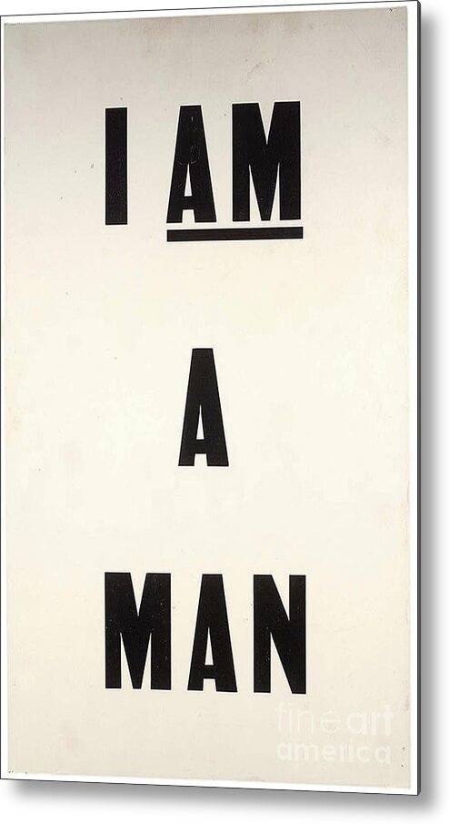 I Am A Man Metal Print featuring the painting I Am A Man by Baltzgar