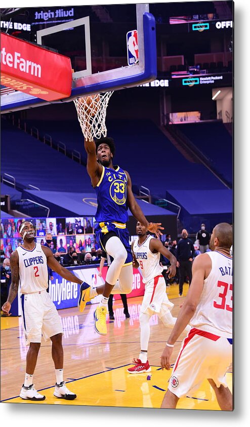 San Francisco Metal Print featuring the photograph LA Clippers v Golden State Warriors by Noah Graham