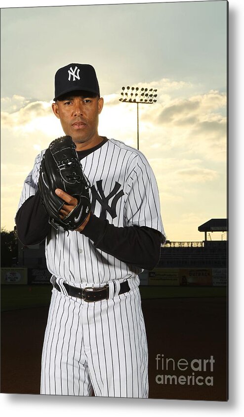 Media Day Metal Print featuring the photograph Mariano Rivera by Nick Laham