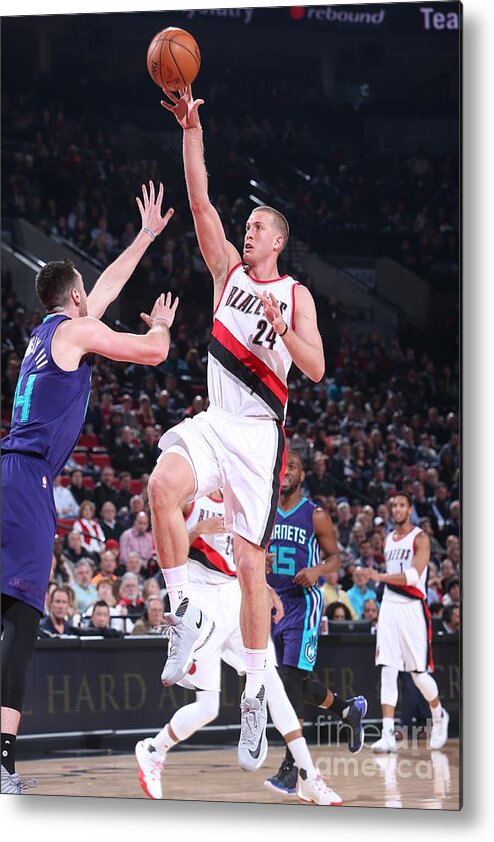 Mason Plumlee Metal Print featuring the photograph Mason Plumlee by Sam Forencich