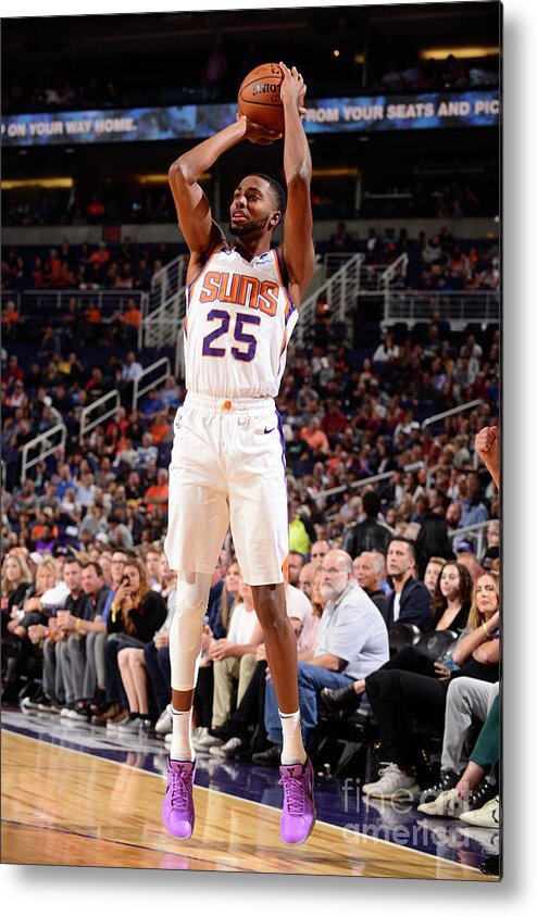 Mikal Bridges Metal Print featuring the photograph Ricky Rubio by Barry Gossage