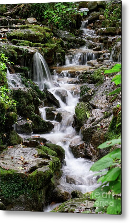 Water Metal Print featuring the photograph Running Water by Phil Perkins