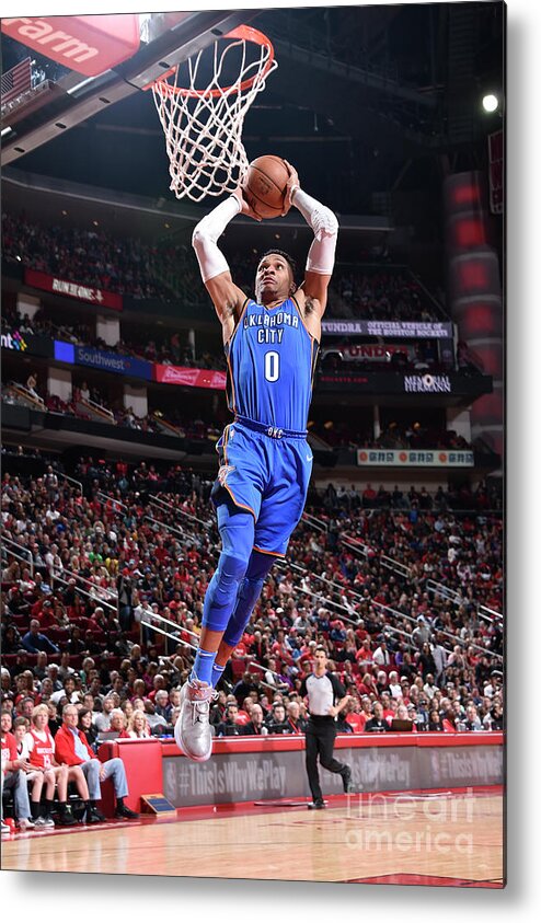 Nba Pro Basketball Metal Print featuring the photograph Russell Westbrook by Bill Baptist