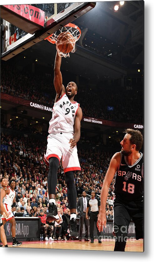 Nba Pro Basketball Metal Print featuring the photograph Serge Ibaka by Ron Turenne