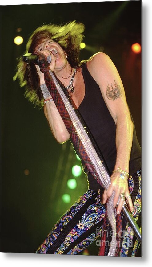 Lead Singer Metal Print featuring the photograph Steven Tyler #3 by Concert Photos