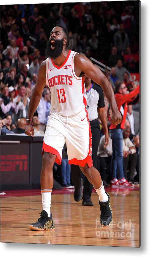 James Harden Metal Print featuring the photograph James Harden by Bill Baptist