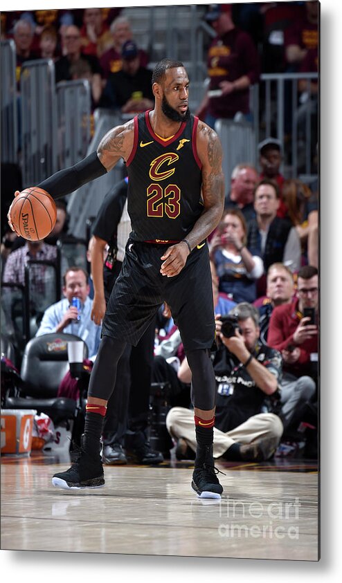 Lebron James Metal Print featuring the photograph Lebron James #31 by David Liam Kyle