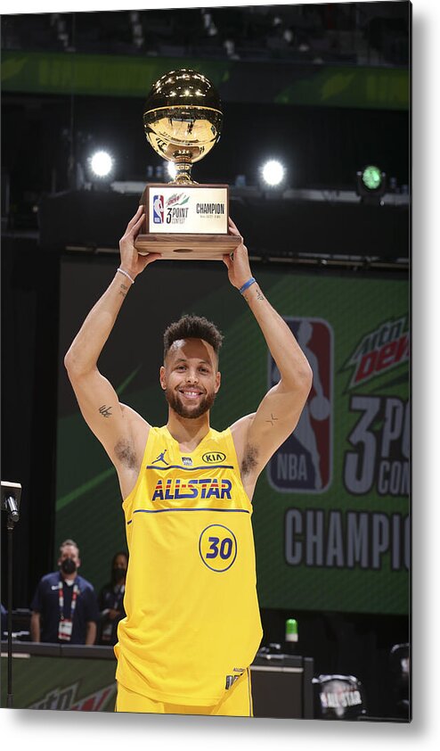 Stephen Curry Metal Print featuring the photograph Stephen Curry #31 by Nathaniel S. Butler