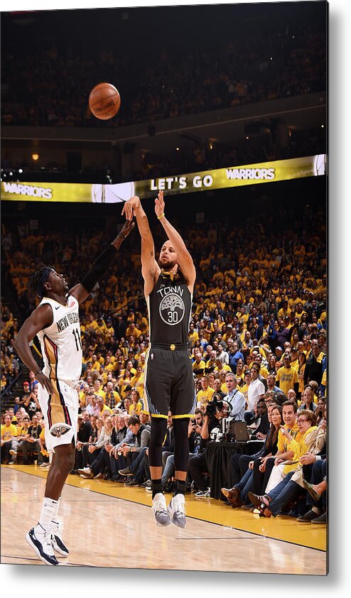 Stephen Curry Metal Print featuring the photograph Stephen Curry by Noah Graham