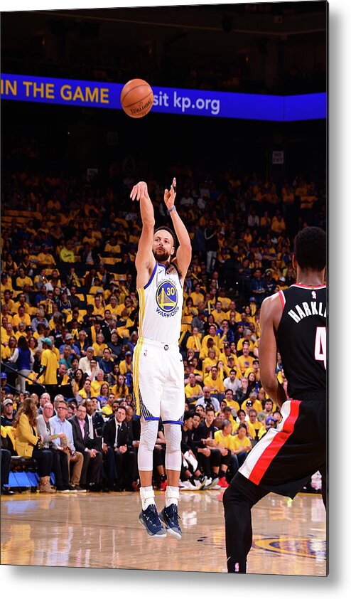 Playoffs Metal Print featuring the photograph Stephen Curry by Noah Graham