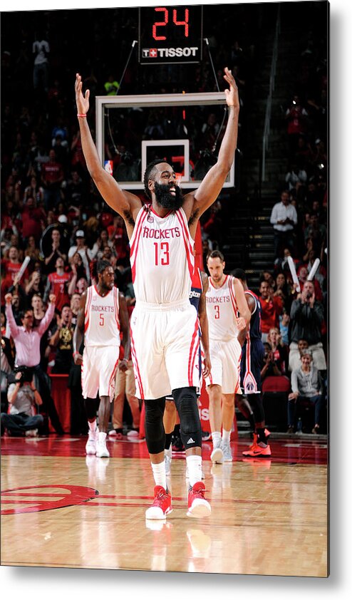 Nba Pro Basketball Metal Print featuring the photograph James Harden by Bill Baptist