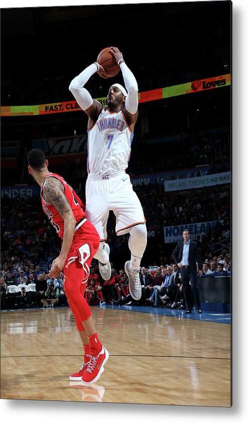Carmelo Anthony Metal Print featuring the photograph Carmelo Anthony by Layne Murdoch