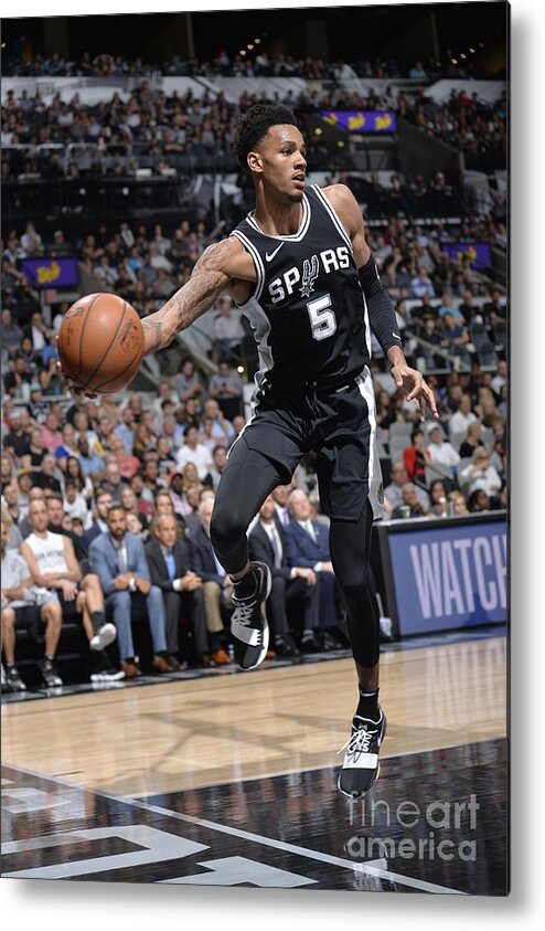 Sports Ball Metal Print featuring the photograph Dejounte Murray by Mark Sobhani