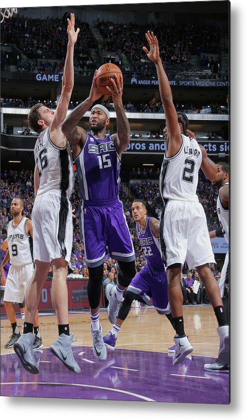 Demarcus Cousins Metal Print featuring the photograph Demarcus Cousins by Rocky Widner