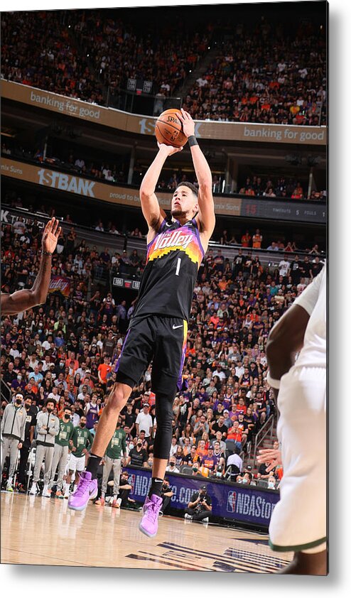 Devin Booker Metal Print featuring the photograph Devin Booker by Nathaniel S. Butler