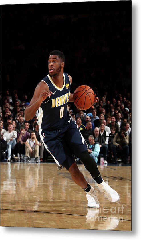 Nba Pro Basketball Metal Print featuring the photograph Emmanuel Mudiay by Nathaniel S. Butler