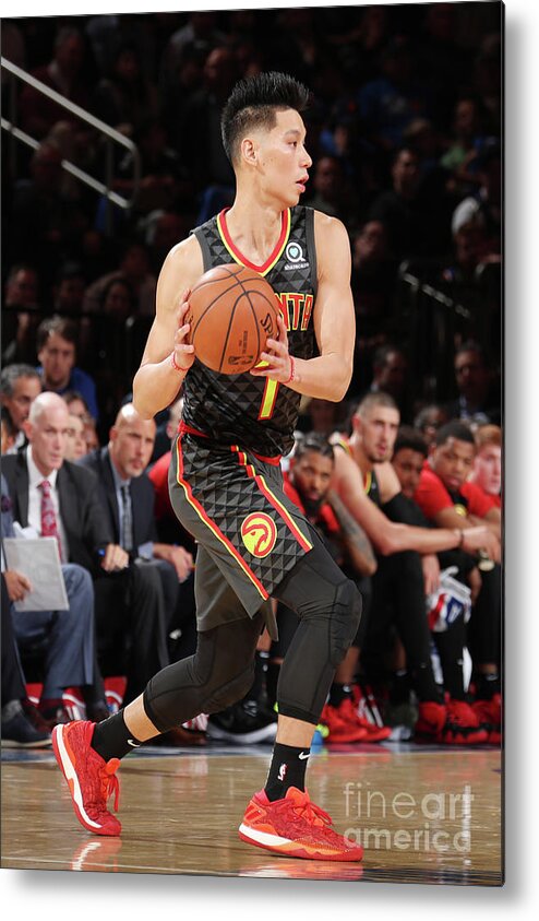 Nba Pro Basketball Metal Print featuring the photograph Jeremy Lin by Nathaniel S. Butler