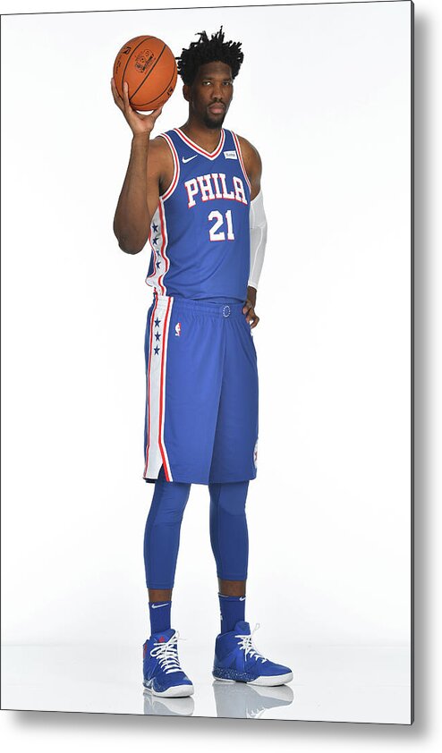 Media Day Metal Print featuring the photograph Joel Embiid by Jesse D. Garrabrant
