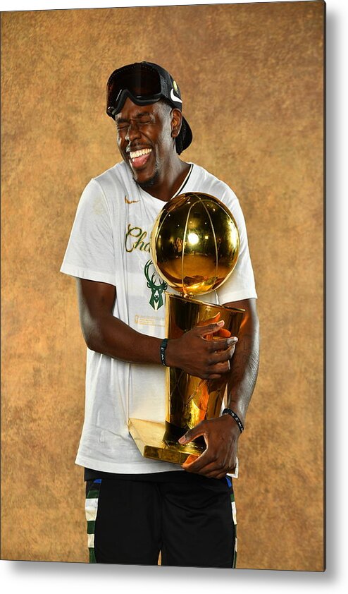 Playoffs Metal Print featuring the photograph Jrue Holiday by Jesse D. Garrabrant