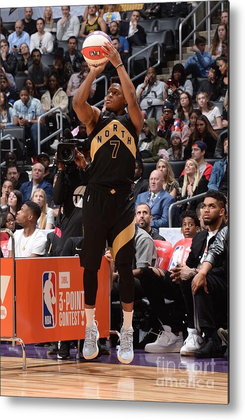 Kyle Lowry Metal Print featuring the photograph Kyle Lowry #4 by Andrew D. Bernstein