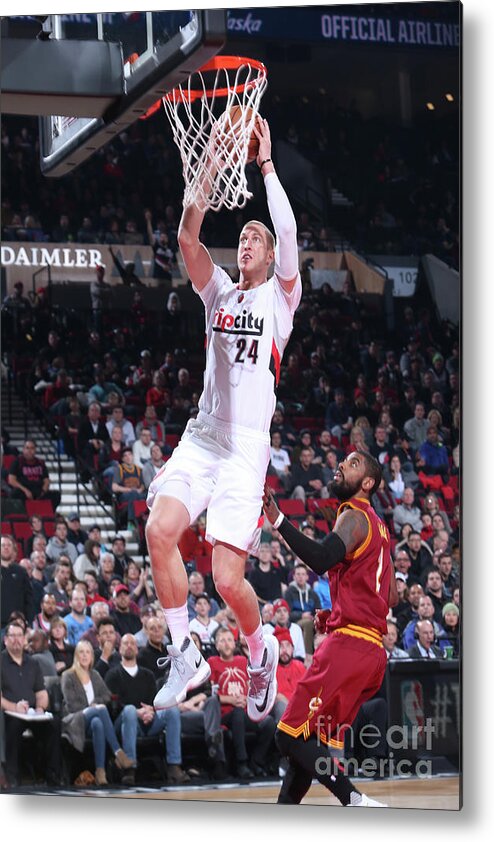 Nba Pro Basketball Metal Print featuring the photograph Mason Plumlee by Sam Forencich