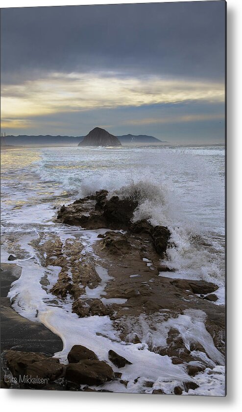 Morro Bay Metal Print featuring the photograph Morro Rock #5 by Lars Mikkelsen