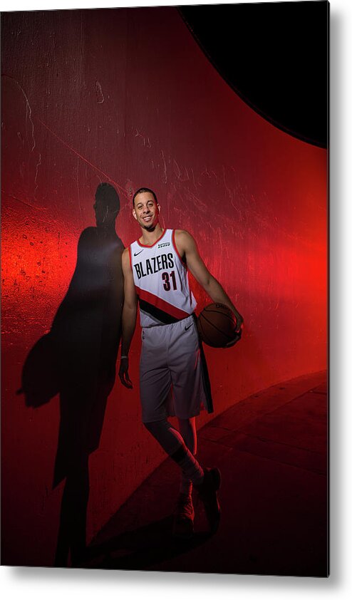 Media Day Metal Print featuring the photograph Seth Curry by Sam Forencich