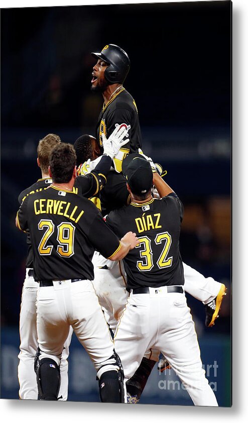 People Metal Print featuring the photograph Starling Marte by Justin K. Aller