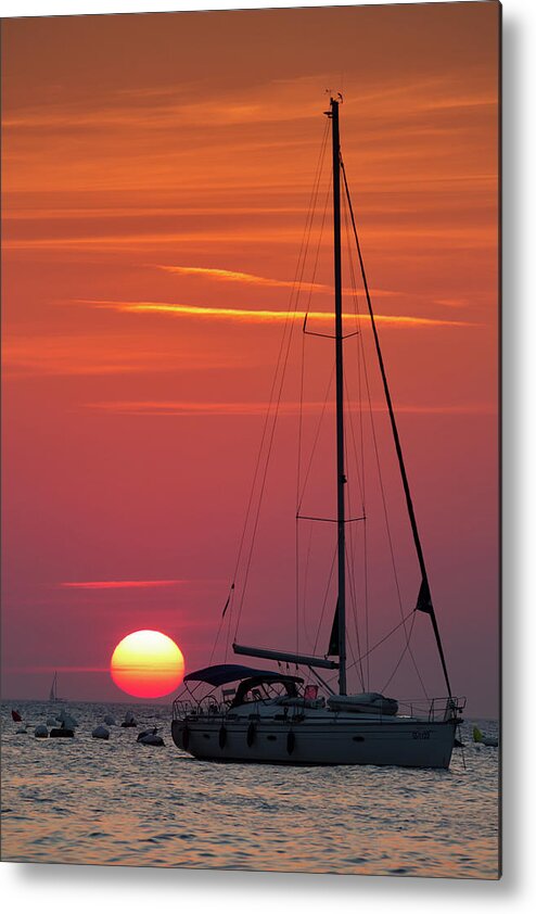 Sunset Metal Print featuring the photograph Sunset at Strunjan #4 by Ian Middleton