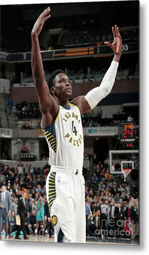 Nba Pro Basketball Metal Print featuring the photograph Victor Oladipo by Ron Hoskins