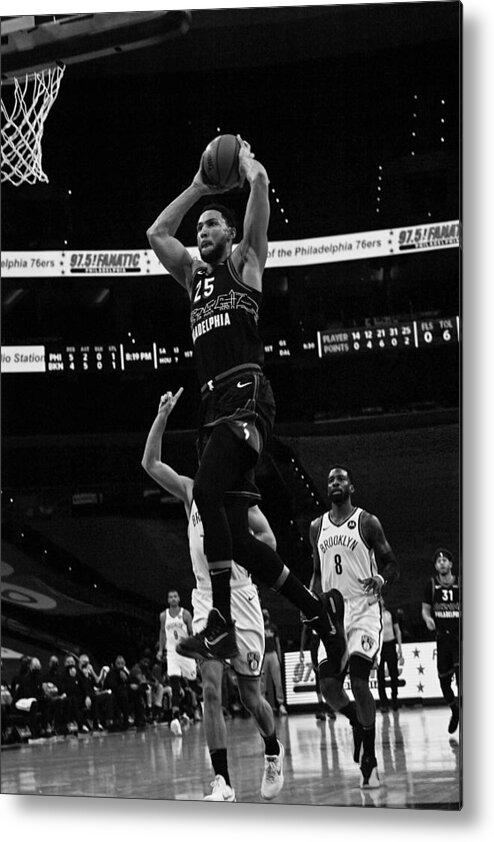 Nba Pro Basketball Metal Print featuring the photograph Ben Simmons by Jesse D. Garrabrant