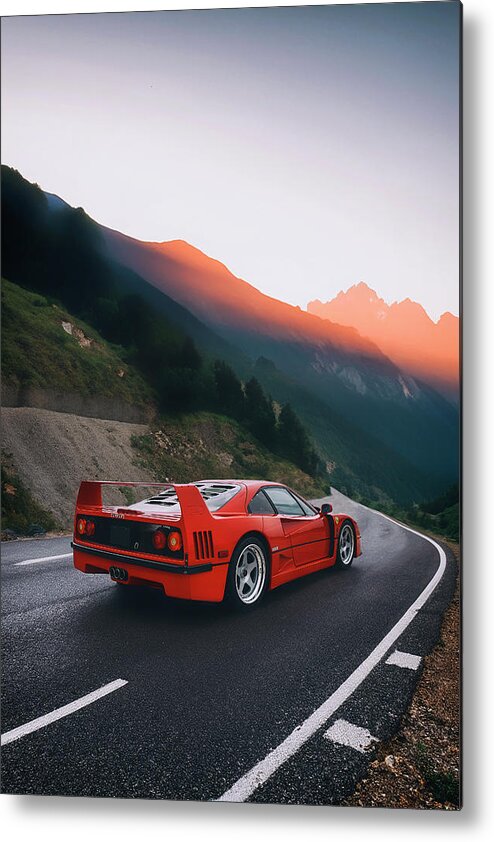 Ferrari Metal Print featuring the photograph #Ferrari #F40 #Print #41 by ItzKirb Photography