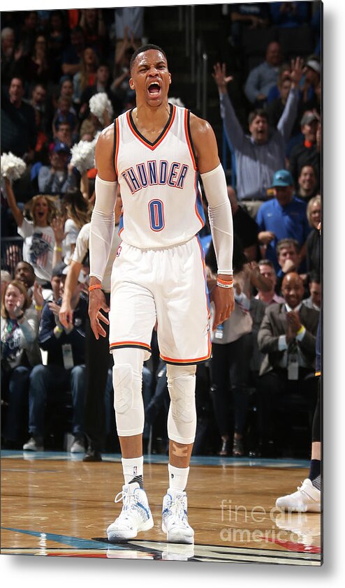 Russell Westbrook Metal Print featuring the photograph Russell Westbrook #41 by Layne Murdoch