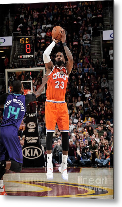 Lebron James Metal Print featuring the photograph Lebron James #42 by David Liam Kyle