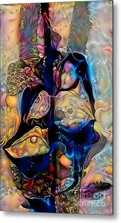 Contemporary Art Metal Print featuring the digital art 43 by Jeremiah Ray