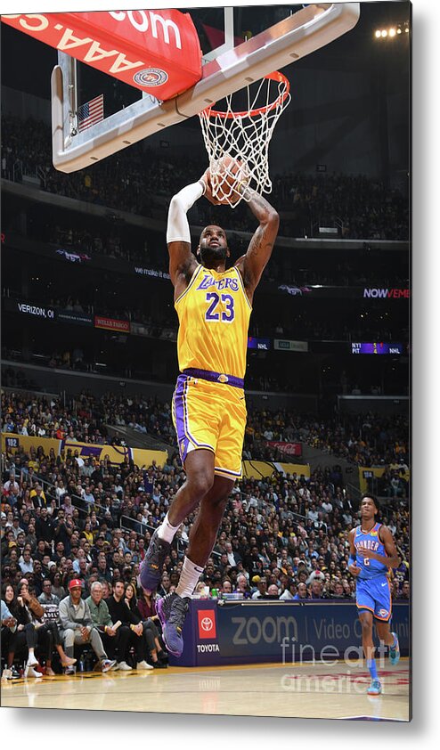Lebron James Metal Print featuring the photograph Lebron James #43 by Andrew D. Bernstein