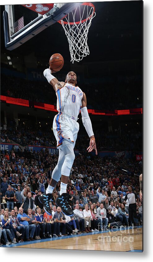 Russell Westbrook Metal Print featuring the photograph Russell Westbrook #44 by Layne Murdoch