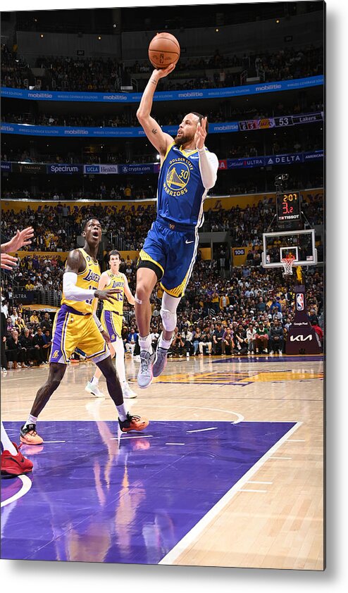 Playoffs Metal Print featuring the photograph Stephen Curry #45 by Andrew D. Bernstein
