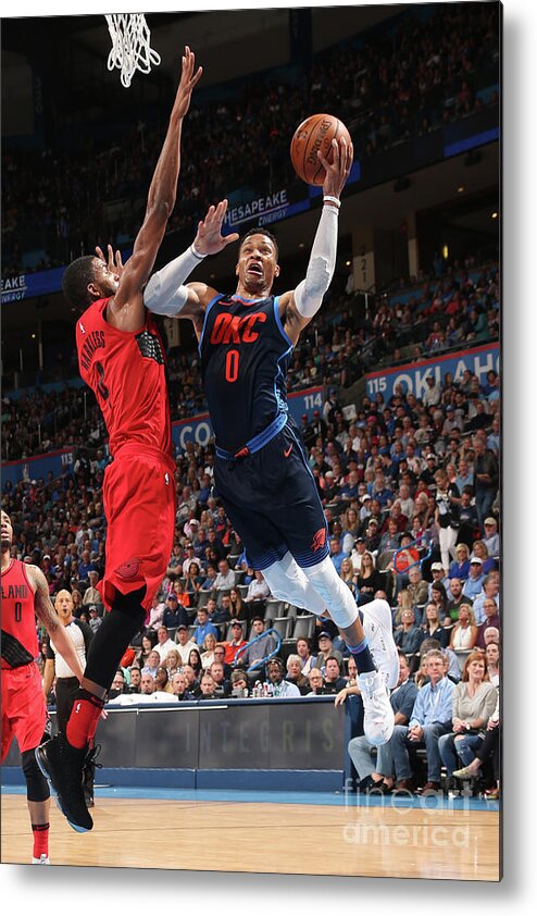 Drive Metal Print featuring the photograph Russell Westbrook by Layne Murdoch