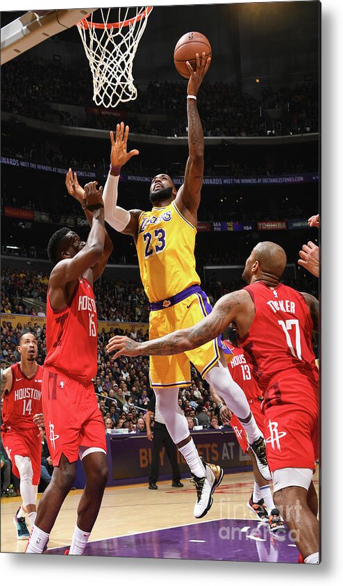 Lebron James Metal Print featuring the photograph Lebron James #49 by Andrew D. Bernstein