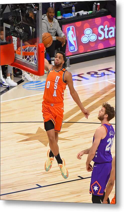 Miles Bridges Metal Print featuring the photograph 2020 NBA All-Star - Rising Stars Game #5 by Bill Baptist