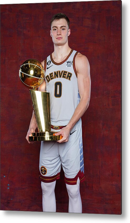 Playoffs Metal Print featuring the photograph 2023 NBA Finals - Denver Nuggets Championship Portraits #5 by Jesse D. Garrabrant