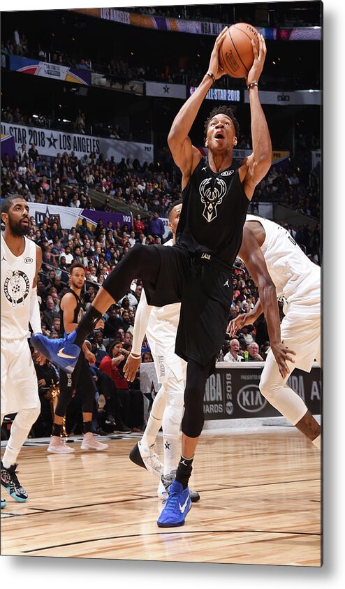 Nba Pro Basketball Metal Print featuring the photograph Giannis Antetokounmpo by Andrew D. Bernstein
