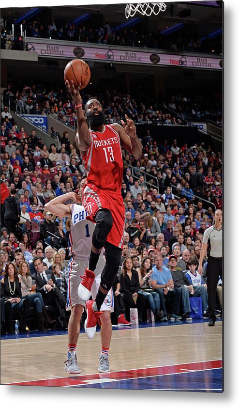 Nba Pro Basketball Metal Print featuring the photograph James Harden by David Dow